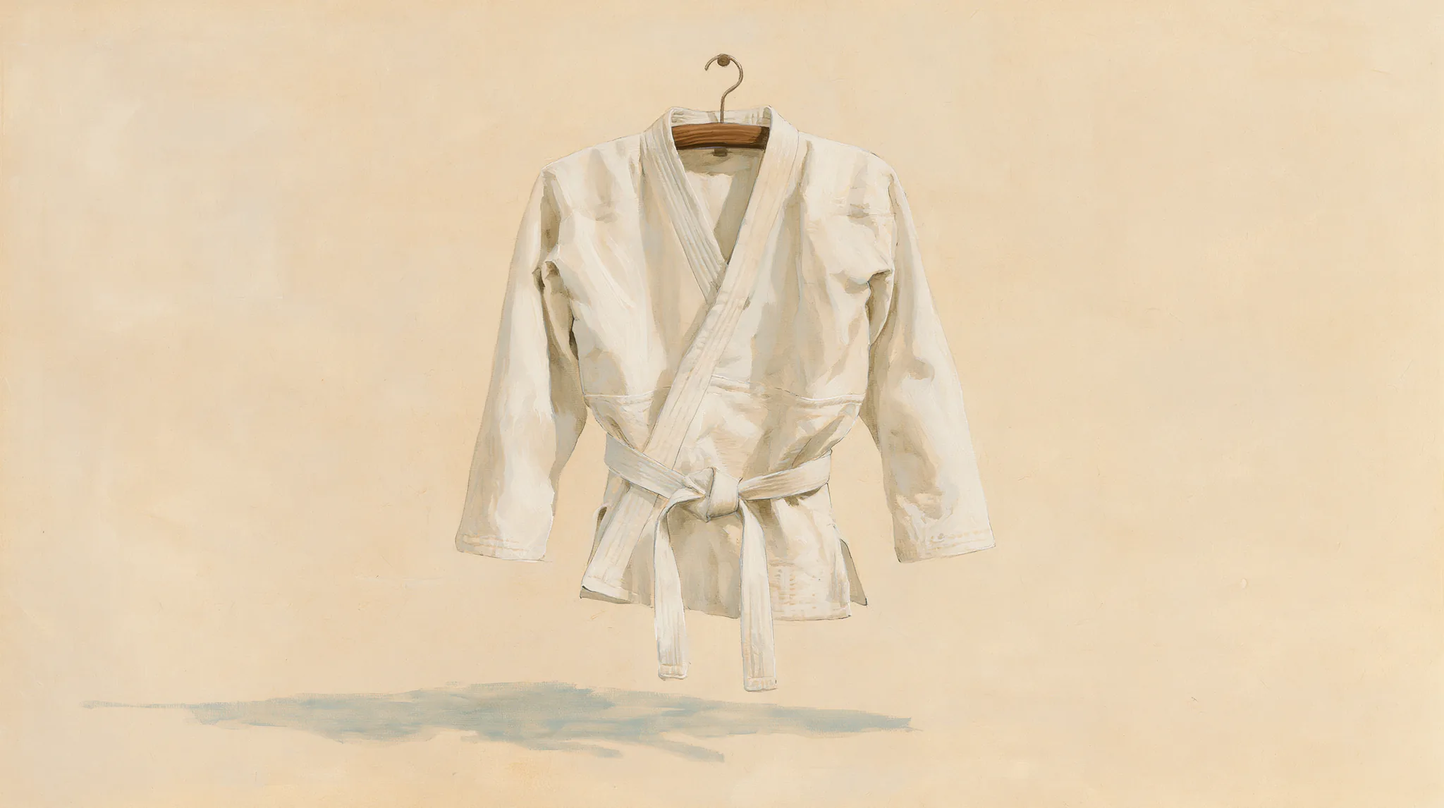 Illustration à l'encre — À quelle fréquence un tout nouveau ceinture blanche devrait-il s'entraîner ?