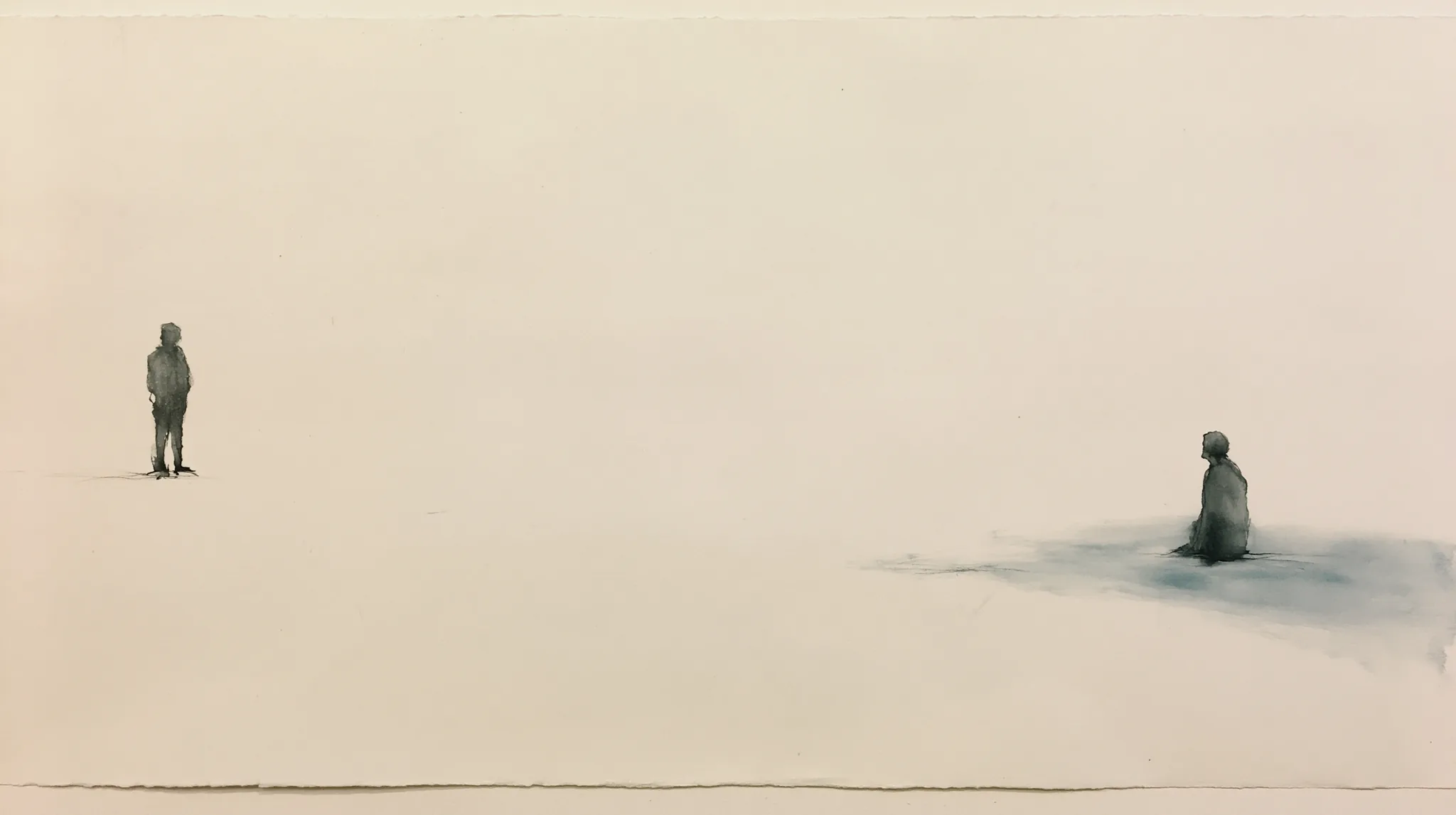 Ink illustration — What progress feels like when you cannot see it